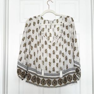 Joie - Shalyn Tulum Yellow Blouse Sz S